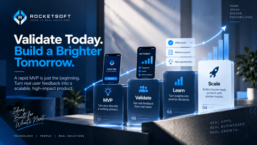 full MVP → Validate → Learn → Scale journey